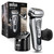 Braun Electric Razor for Men With Precision Beard Trimmer, Rechargeable, Wet & Dry Foil Shaver, Clean & Charge Station & Travel Case, Silver, 3 Piece Set Braun Electric Razor for Men With Precision Beard Trimmer, Rechargeable, Wet & Dry Foil Shaver, Clean & Charge Station & Travel Case, Silver, 3 Piece Set