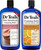 Dr Teal's Foaming Bath Combo Pack (68 fl oz Total), Restore & Replenish with Pink Himalayan, and Glow & Radiance with Vitamin C and Citrus Essential Oils