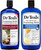 Dr Teal's Foaming Bath Combo Pack (68 fl oz Total), Moisturizing Shea Butter & Almond Oil, and Soften & Nourish with Milk & Honey