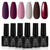 Beetles Gel Nail Polish Set, Berry Merlot Series 6 Colors Nail Art Kit, Soak Off Nail Gel Kit Beetles Gel Nail Polish Set, Berry Merlot Series 6 Colors Nail Art Kit, Soak Off Nail Gel Kit