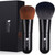 DUcare Kabuki Makeup Brushes Foundation Powder Blush Brushes Set 2 PCS - Buffing Stippling Liquid Blending Mineral Powder Makeup Tools Black DUcare Kabuki Makeup Brushes Foundation Powder Blush Brushes Set 2 PCS - Buffing Stippling Liquid Blending Mineral Powder Makeup Tools Black