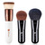 DUcare Kabuki Foundation Powder Blus Brushes Set 3 PCS - Buffing Stippling Liquid Blending Mineral Powder Makeup Tools