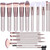 BS-MALL Face Mask Brush Face Cosmetic Brush for Foundation, Eye Shadow, Blush Concealer, professional cosmetic brush tool kit 19 Pcs Set (Champagne) BS-MALL Face Mask Brush Face Cosmetic Brush for Foundation, Eye Shadow, Blush Concealer, professional cosmetic brush tool kit 19 Pcs Set (Champagne)