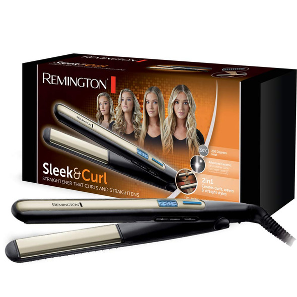 Remington Hair Straightener with Functionality of Curling Iron From Sleek & Curl S 6500,,, Pack of1