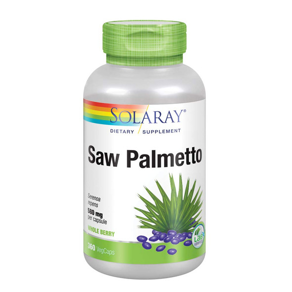 Solaray Saw Palmetto Berry 580mg| 360 VegCaps