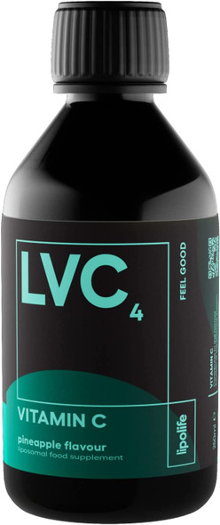 LVC4  liposomal Vitamin C Fresh Pineapple Flavour  240ml  lipolife  Advanced Nutrient delivery