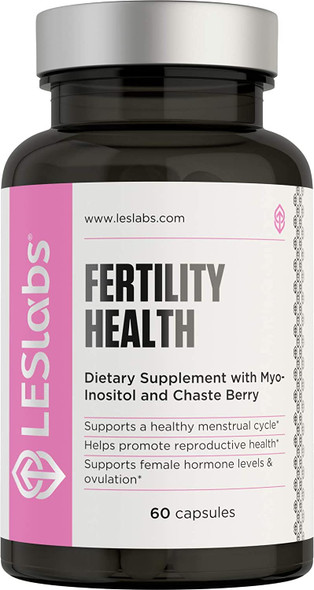 LES Labs Fertility Health  Hormone Balance Ovulation  Cycle Regulation  MyoInositol Vitex DIM  Folate  60 Capsules