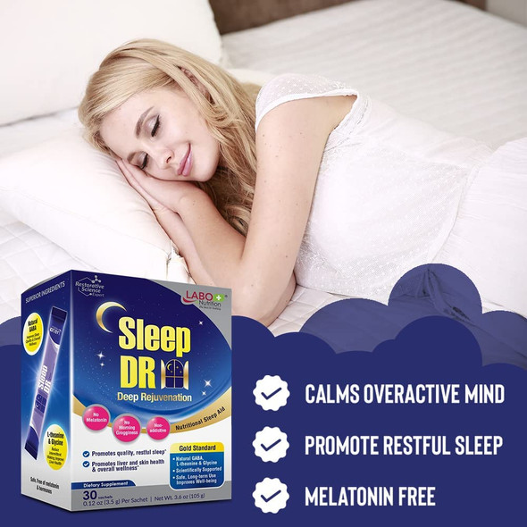 LABO Nutrition Sleep DR Deep Rejuvenation with Natural GABA Ltheanine Glycine MelatoninFree Nutritional Sleep Aid
