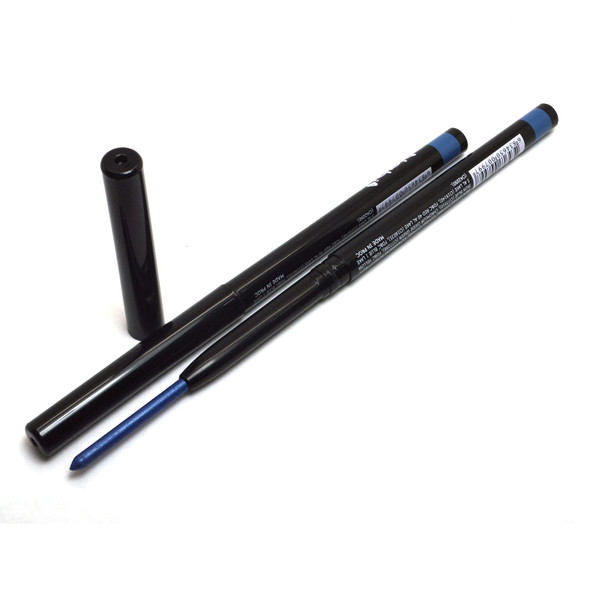 Nabi Professional Makeup 2pcs x  AP14 Satin Blue  Retractable Waterproof Eye Liner eyeliner Auto Pencil  Free Zipper Bag