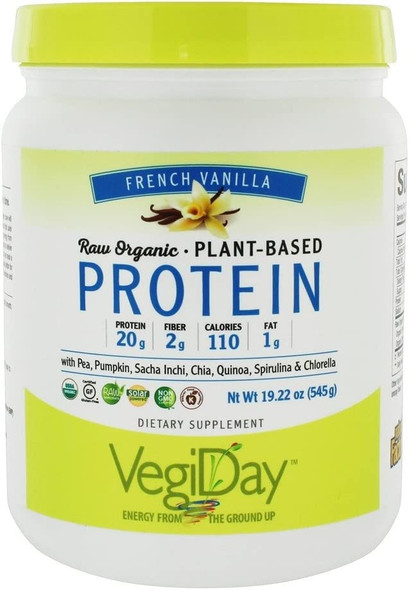 NATURAL FACTORS Organic Vegan Vanilla Protein 19.22 OZ