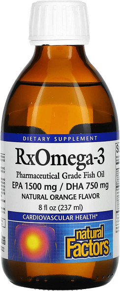 Natural Factors RxOmega3 Extra Strength Orange Flavour 150 ml