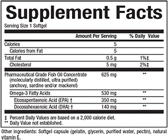 Natural Factors  Rx Omega3 Factors MiniGels EPA 350mg DHA 140mg Supports Cardiovascular Health 60 Soft Gels