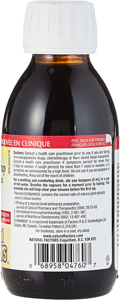Natural Factors Echinamide Active Defense Syrup Honey Lemon  5 fl oz