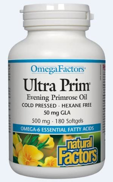 NATURAL FACTORS Ultra Prim 500 Mg 180 Count