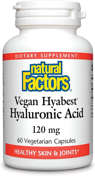 Natural Factors Hyabest Hyaluronic Acid Joint and Skin Support 60 Capsules