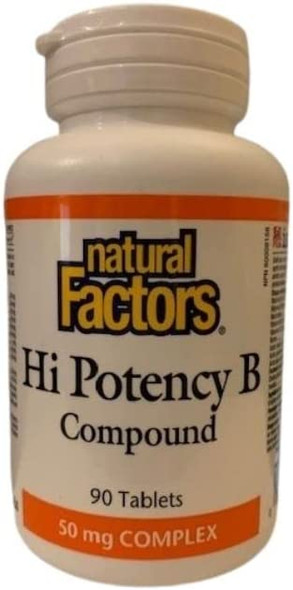 NATURAL FACTORS Hi Potency B Compound 90 Count