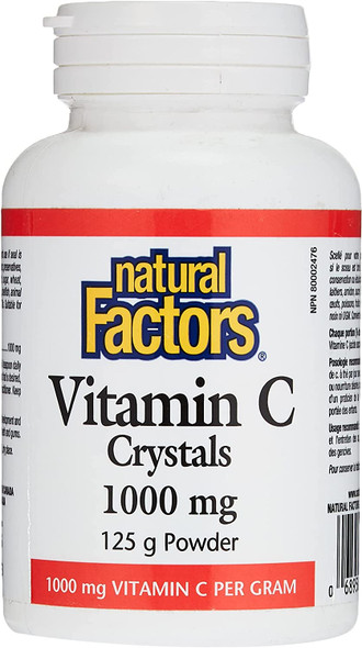 NATURAL FACTORS Vitamin C Crystals 125 Gram