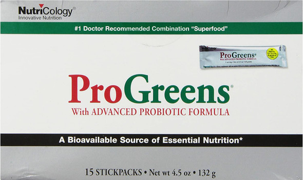 Nutricology Progreens Stick Pack 4.5 Ounce