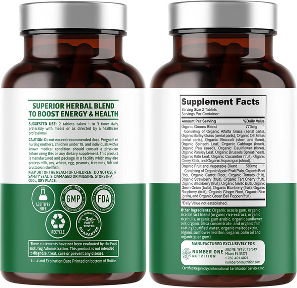 N1N Premium 10 in 1 Immune Support Booster 10 Potent Ingredients and Organic Superfood Greens 28 Powerful Ingredients All Natural to Support Gut Health and Overall Wellness 2 Pack Bundle