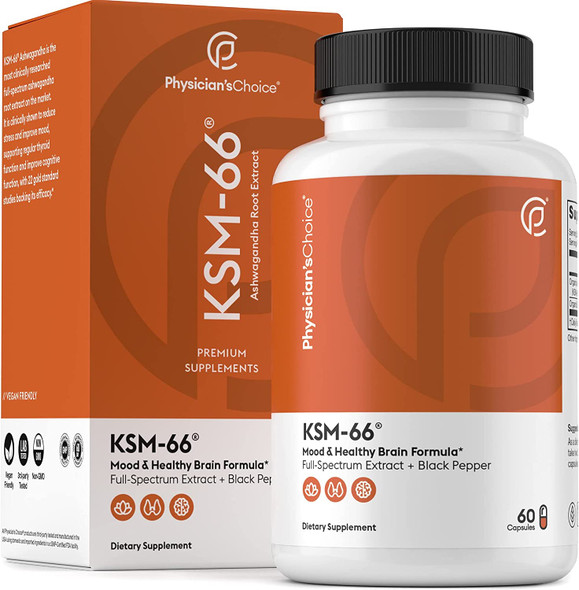 KSM66 Ashwagandha Root Powder Extract High Potency 5 Withanolides 1000mg of Clinically Studied KSM66  Black Pepper Stress Support  Wellbeing  Vegan NonGMO 60 Capsules