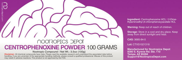 Centrophenoxine Powder  100 Grams