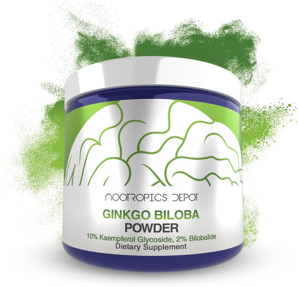 Ginkgo Biloba Extract Powder  30 Grams  Minimum 10 Kaempferol Glycoside  2 Bilobalide  May Help Promote Cognitive  Cardiovascular Function