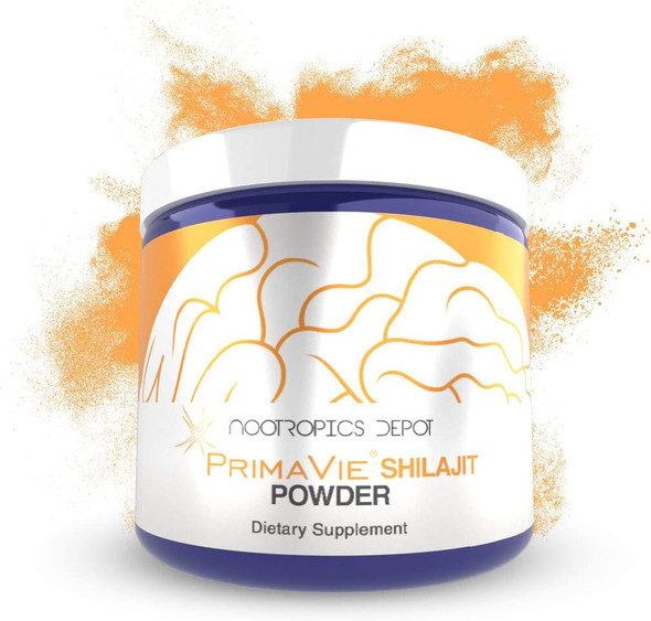 PrimaVie Shilajit Powder 30 Grams  Purified Extract  Ayurveda Supplement  Supports Mitochondrial Function  Boosts Endurance