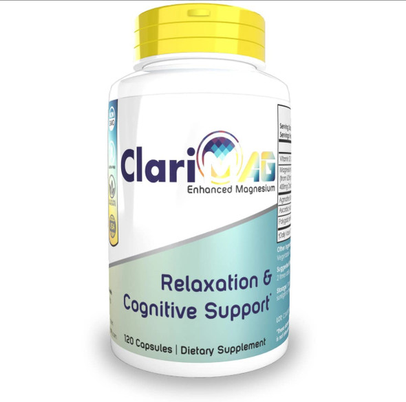 ClariMAG Capsules  Enhanced Magnesium  60 Count  Relaxation  Cognitive Support  Nootropic Stack