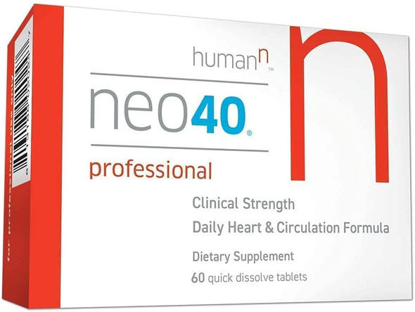 Neo40 Professional Bundle  Nitric Oxide Booster with Methylfolate Natural Blood Pressure Supplement May Help Support Healthy Blood Pressure  Circulation 60 Tablets with NO Indicator Test Strips