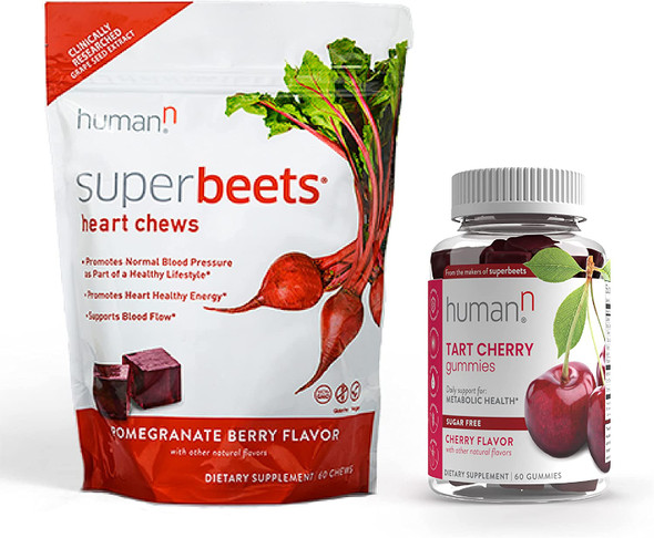 HumanN SuperBeets Heart Chews  Tart Cherry Gummies