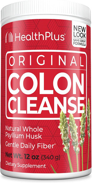 Health Plus Colon Cleanse Powder Natural Flavor 12 oz Pack of 2
