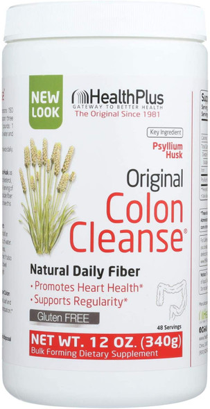 Health Plus Colon Cleanse Powder Natural Flavor 12 oz Pack of 5