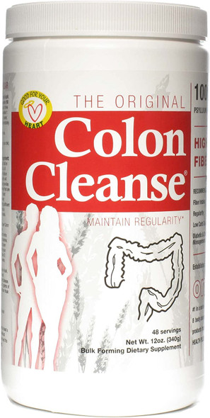 Health Plus Colon Cleanse Powder Natural Flavor 12 oz Pack of 12