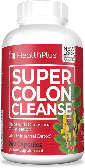 Health Plus Super Colon Cleanse Psyllium with Herbs plus Probiotics 240 Caps