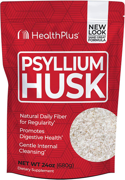 Health Plus Inc 100 Pure Psyllium Husk 24 oz 680 g