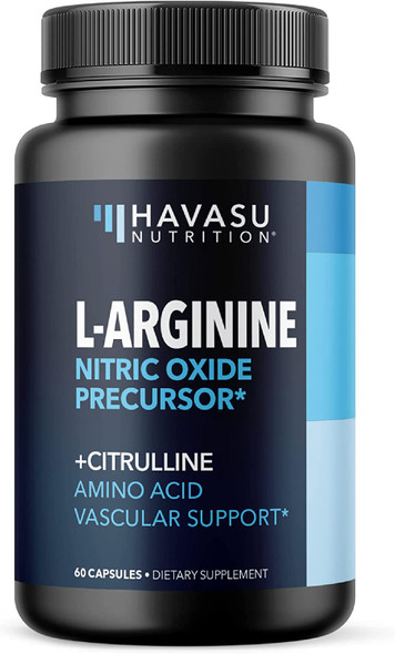 HAVASU NUTRITION L Arginine Male Enhancing Supplement from Nitric Oxide 60 Capsules