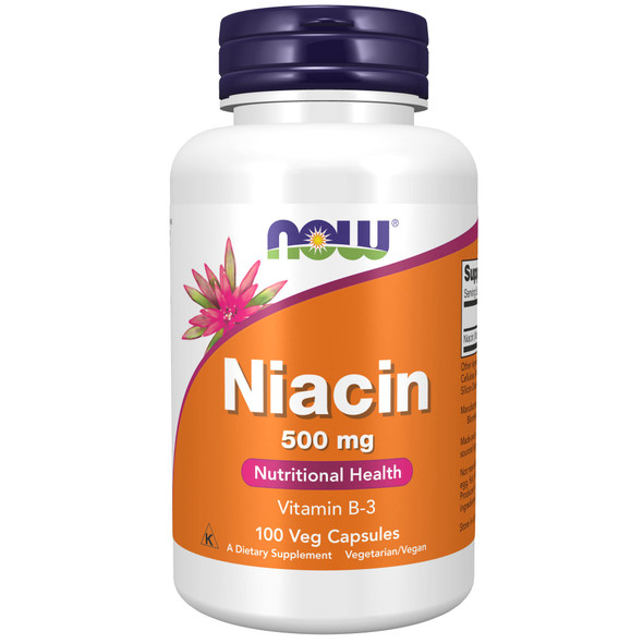 Now Foods Niacin (500 mg) -100 Capsules