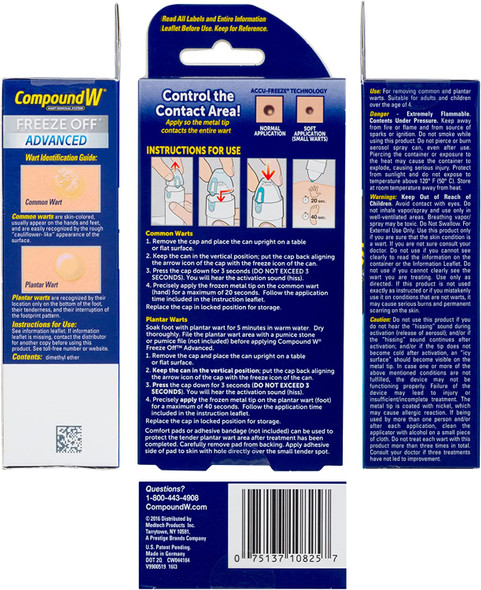 Compound W Freeze Off Advanced Wart Remover with AccuFreeze Multicolor 1 Count
