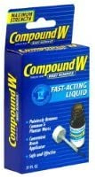 Compound W Wart Remover Maximum Strength FastActing Liquid 0.31Ounce Pack of 2