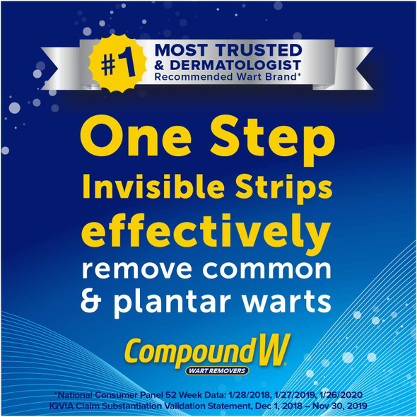 Compound W One Step Pads  Salicylic Acid Wart Remover  14 Pads  2 Pack