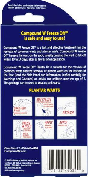  Compound W NitroFreeze + GelPads, Wart Removal, 1 Pen, 8  Replaceable Tips & 3 Waterproof Hydrocolloid GelPads : Health & Household