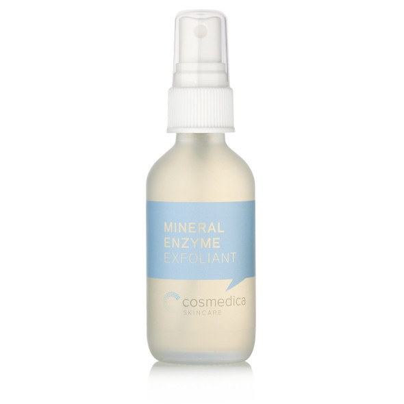 Cosmedica Skincare Mineral Enzyme Face Exfoliator 2 oz. Gentle Exfoliating Toner Safe to Use on All Skin Types Vegan CrueltyFree ParabenFree