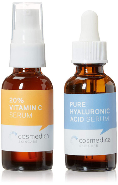 Cosmedica Skincare BestSeller Set Vitamin C Super Serum and Pure Hyaluronic Acid