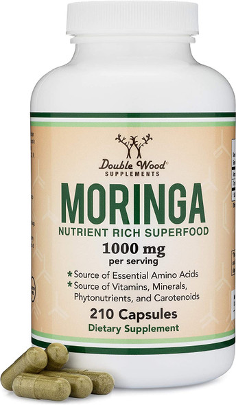 Lactation Supplement for Increased Breast Milk  Moringa Superfood for Breastfeeding Lactation Support More Effective Than Lactation Cookies for Breast Milk Supply Boost by Double Wood Supplements