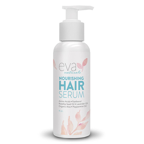 Eva Naturals Biotin Hair Growth Serum  Healthy  Nourishing Hair Treatment Repair Serum For Hair Loss Support And Frizz Control  Advanced Hair Growth Serum For Men  Women  Hair Oil  4 Oz