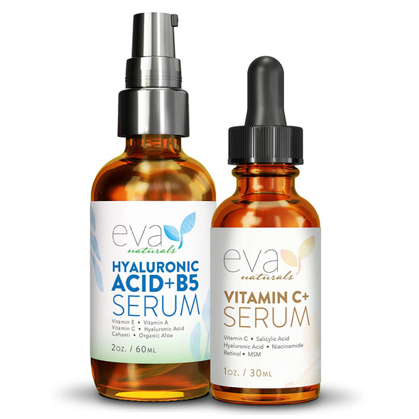 Vitamin C Plus  Hyaluronic Acid Serum With B5 Clear and Hydrated Skin Bundle