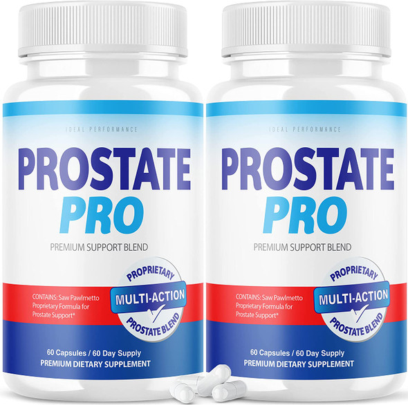 2 Pack Prostate Pro Supplement for Men Advanced Prostate Health Support Pills 120 Capsules