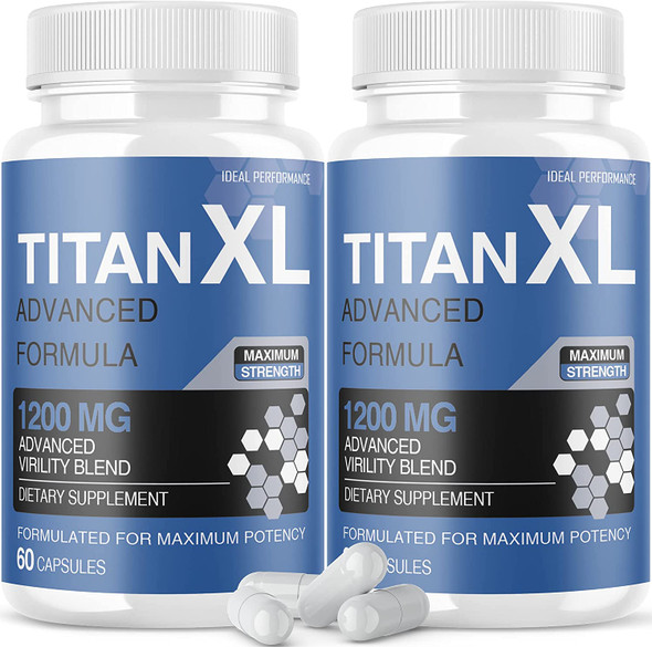 2 Pack Titan XL Supplements Pills 120 Capsules