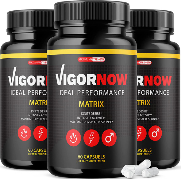 3 Pack Vigor Now Male Performance Matrix 180 Capsules
