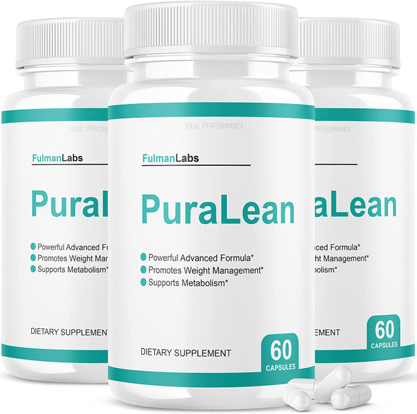 Puralean Detox Pills Advanced Formula Pureleaf Fulman Labs Pura Lean Dietary Supplement 3 Pack